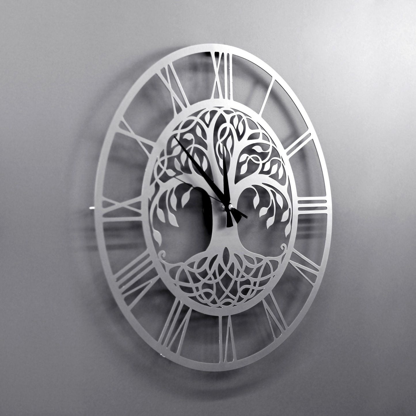 Tree of Life Wall Clock Metal Clock Wall Decor