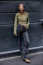 CELINE | CROPPED KNIT SWEATER