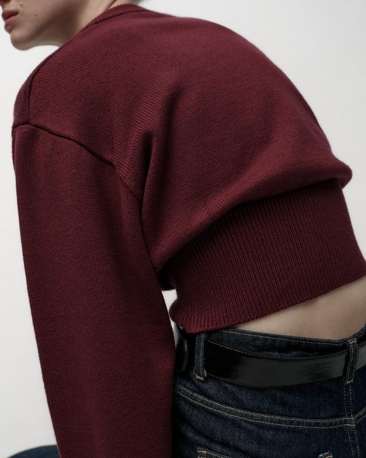 CELINE | CROPPED KNIT SWEATER