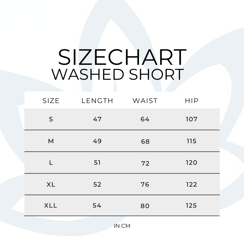 INDIGO - WASHED SHORTS