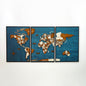 Wooden World Map 3D Multilayered, Pin Adventures & Home Decors