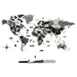 Wood Map Living Room Wall Decor - World Map Wall Art
