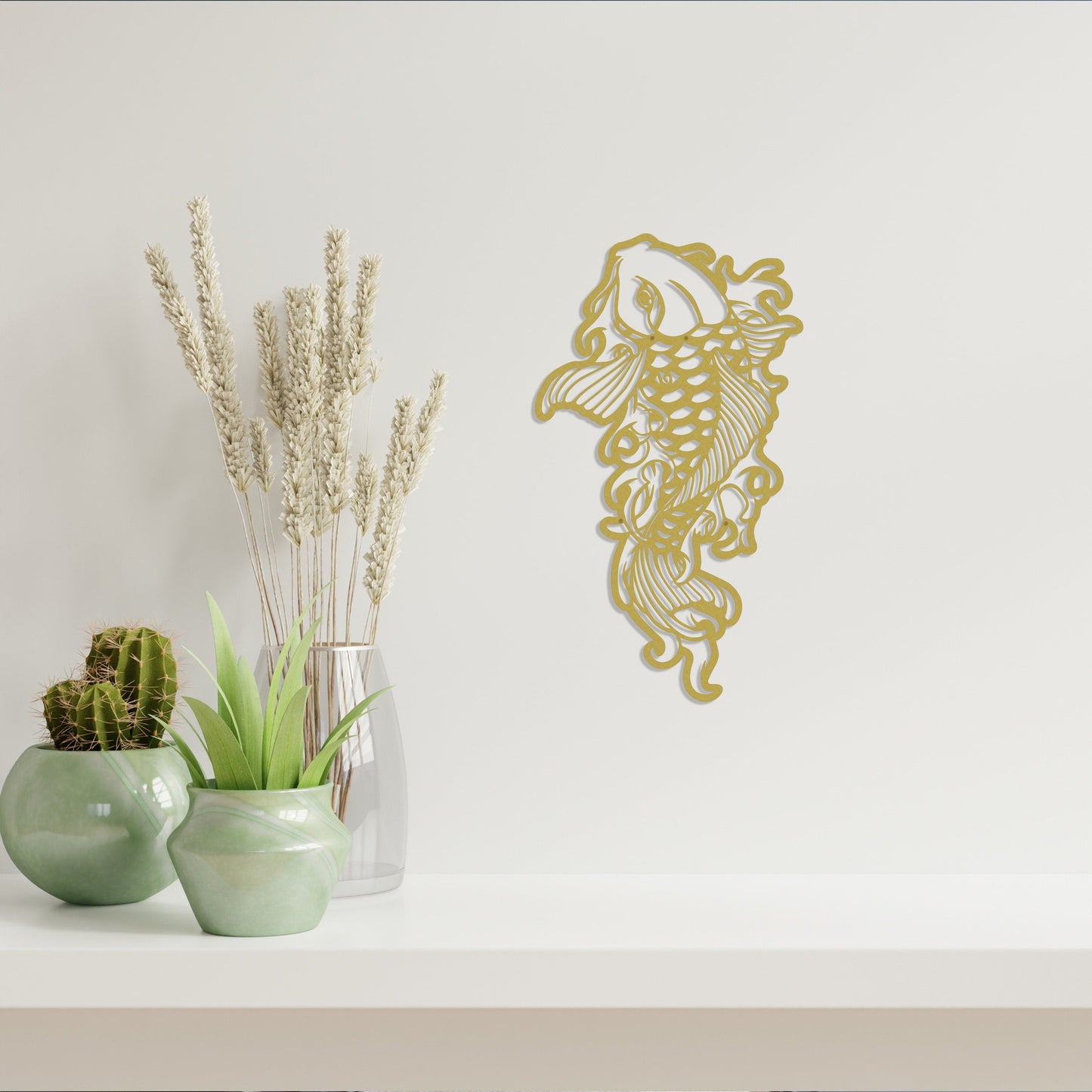 Koi Fish Decor - Koi Fish Metal Wall Decor