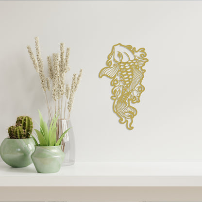 Koi Fish Decor - Koi Fish Metal Wall Decor