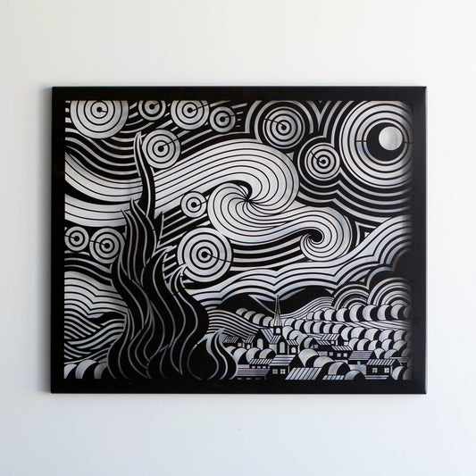 Starry Night Metal Wall Art for Living Room: Van Gogh’s Masterpiece