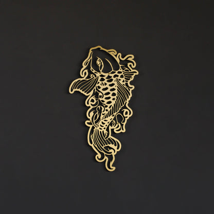 Koi Fish Decor - Koi Fish Metal Wall Decor