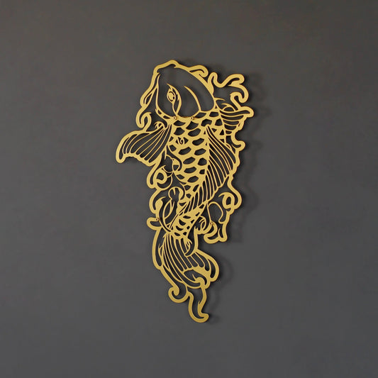 Koi Fish Decor - Koi Fish Metal Wall Decor