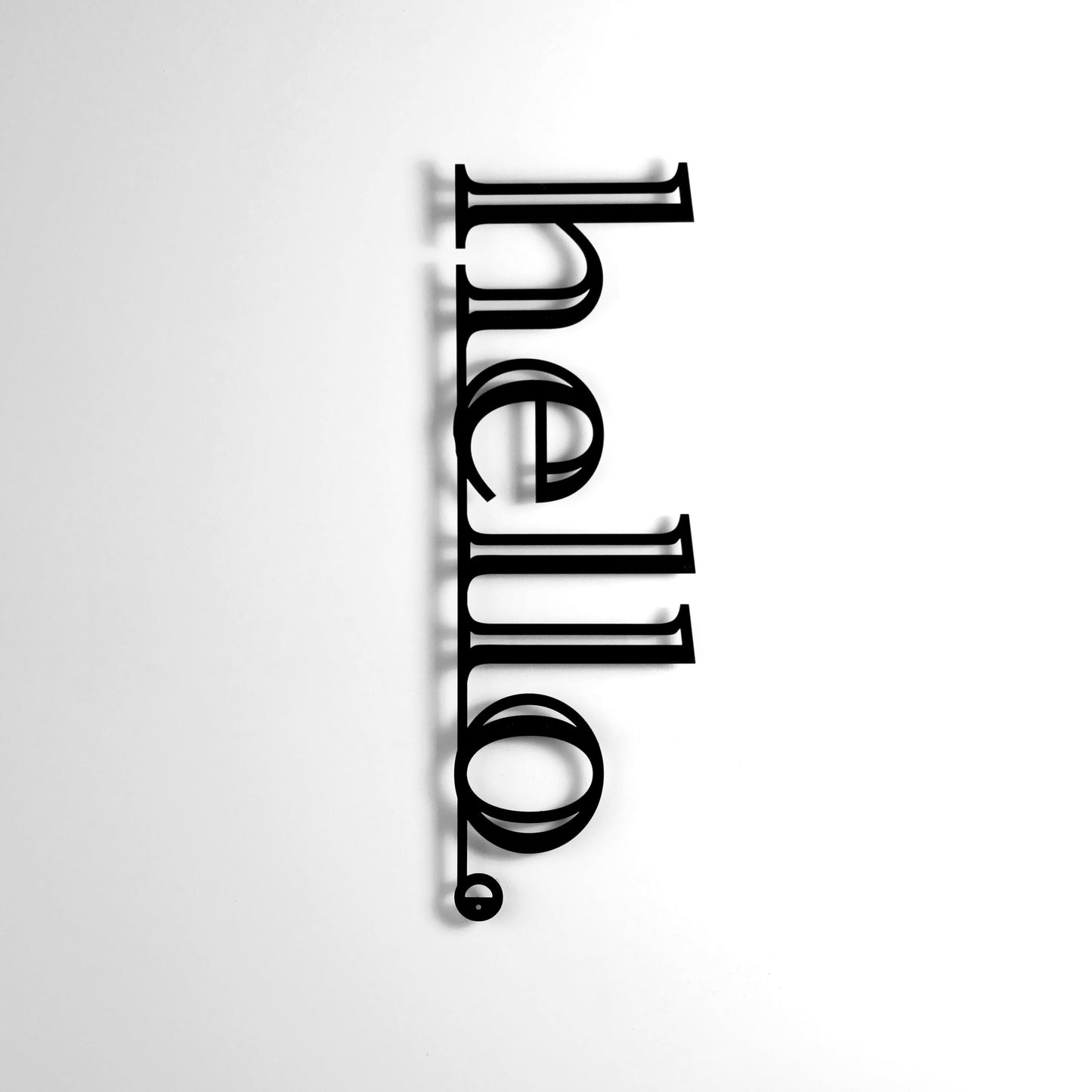 Hello Wall Decor - Hello Metal Wall Hanging Decor