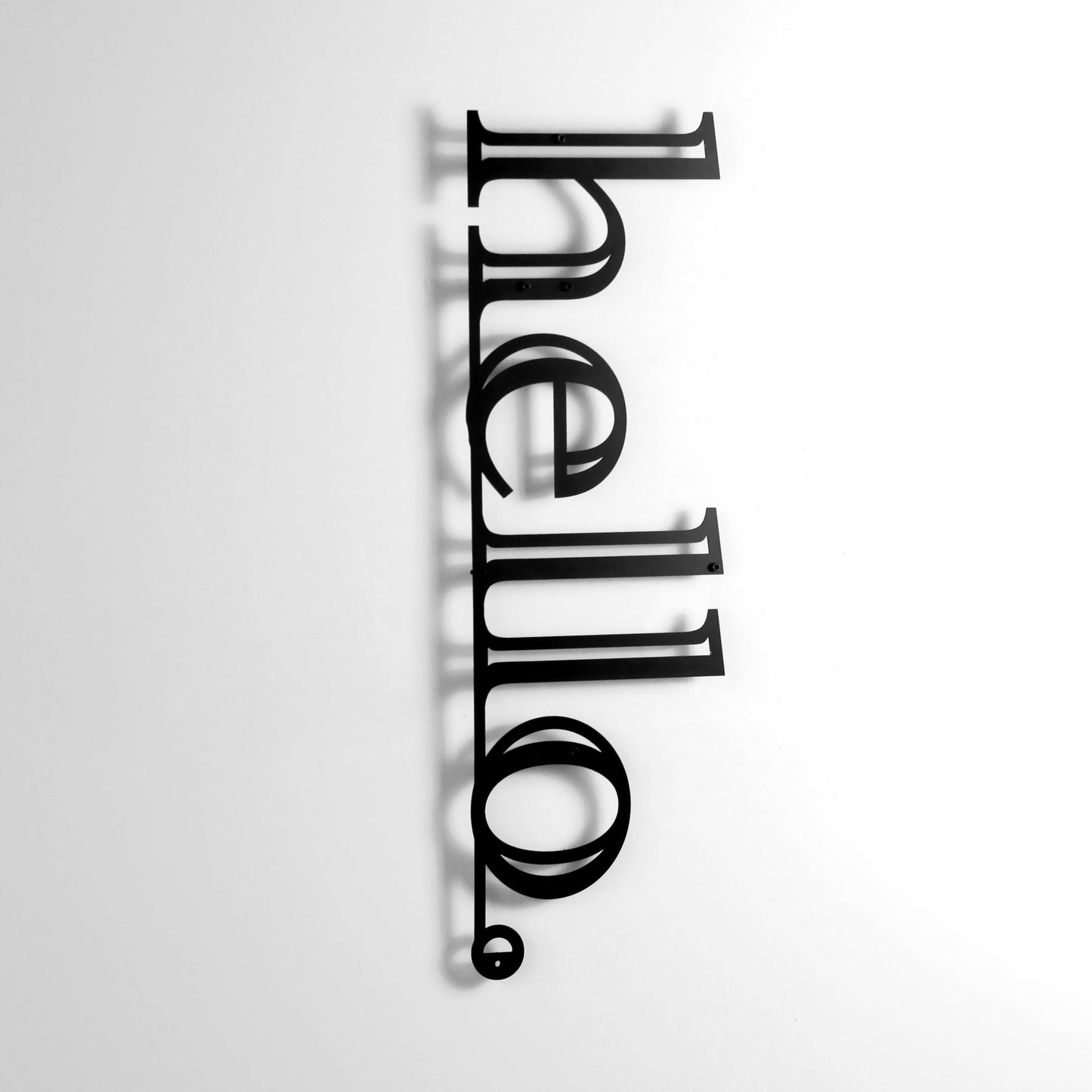 Hello Wall Decor - Hello Metal Wall Hanging Decor