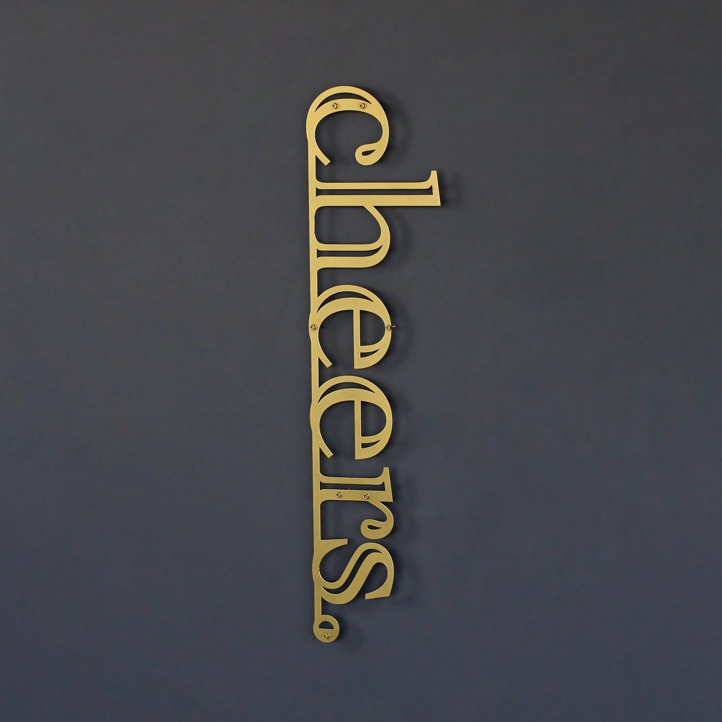 Cheers Wall Art - Cheers Sign Metal Wall Decor