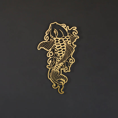Koi Fish Decor - Koi Fish Metal Wall Decor