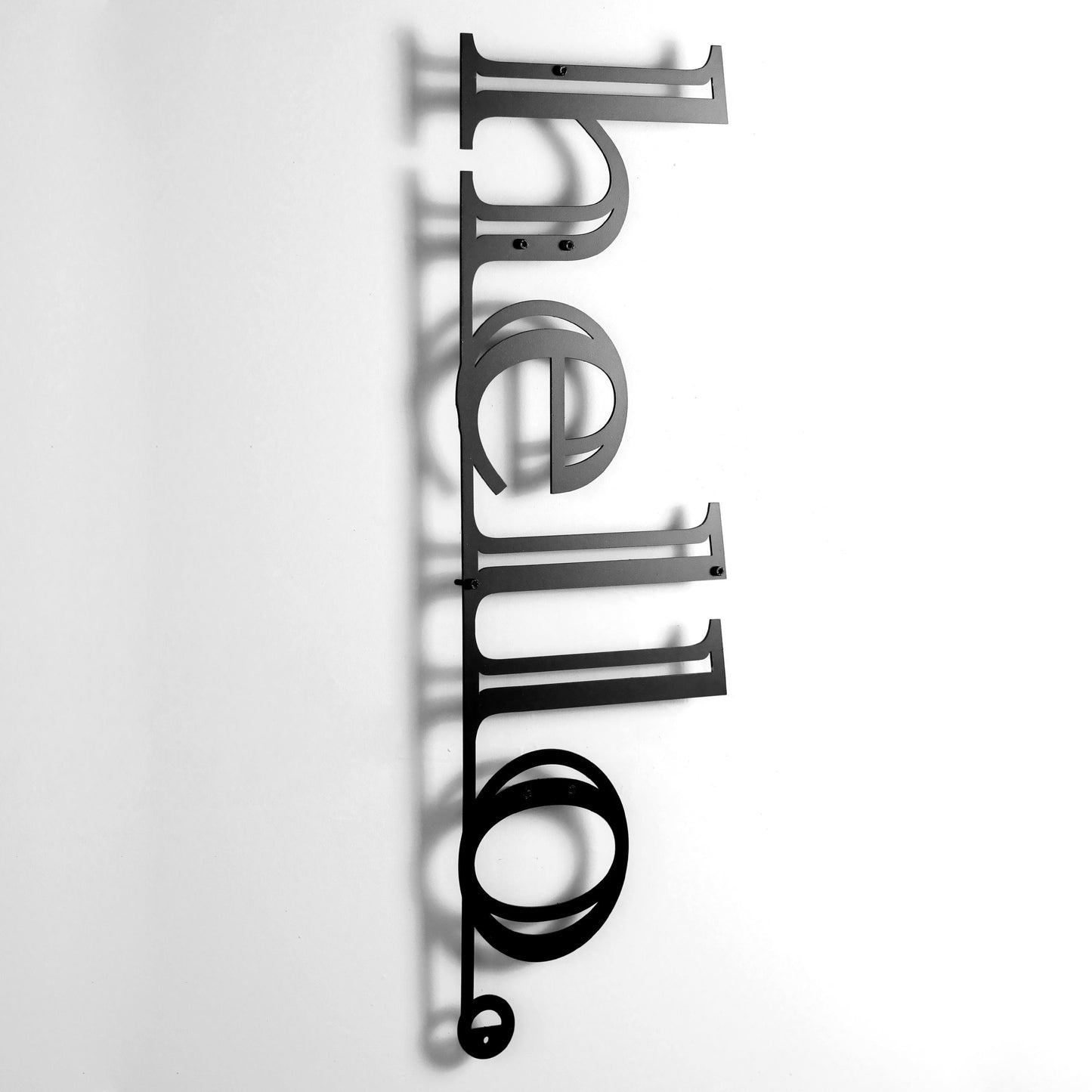 Hello Wall Decor - Hello Metal Wall Hanging Decor