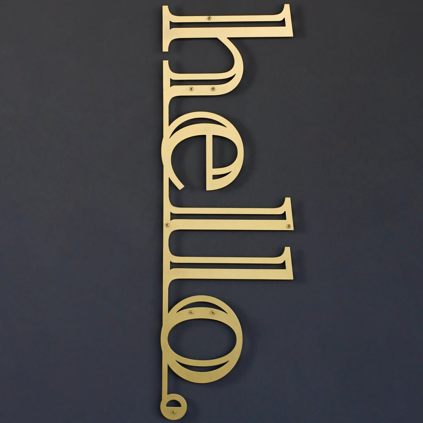 Hello Wall Decor - Hello Metal Wall Hanging Decor