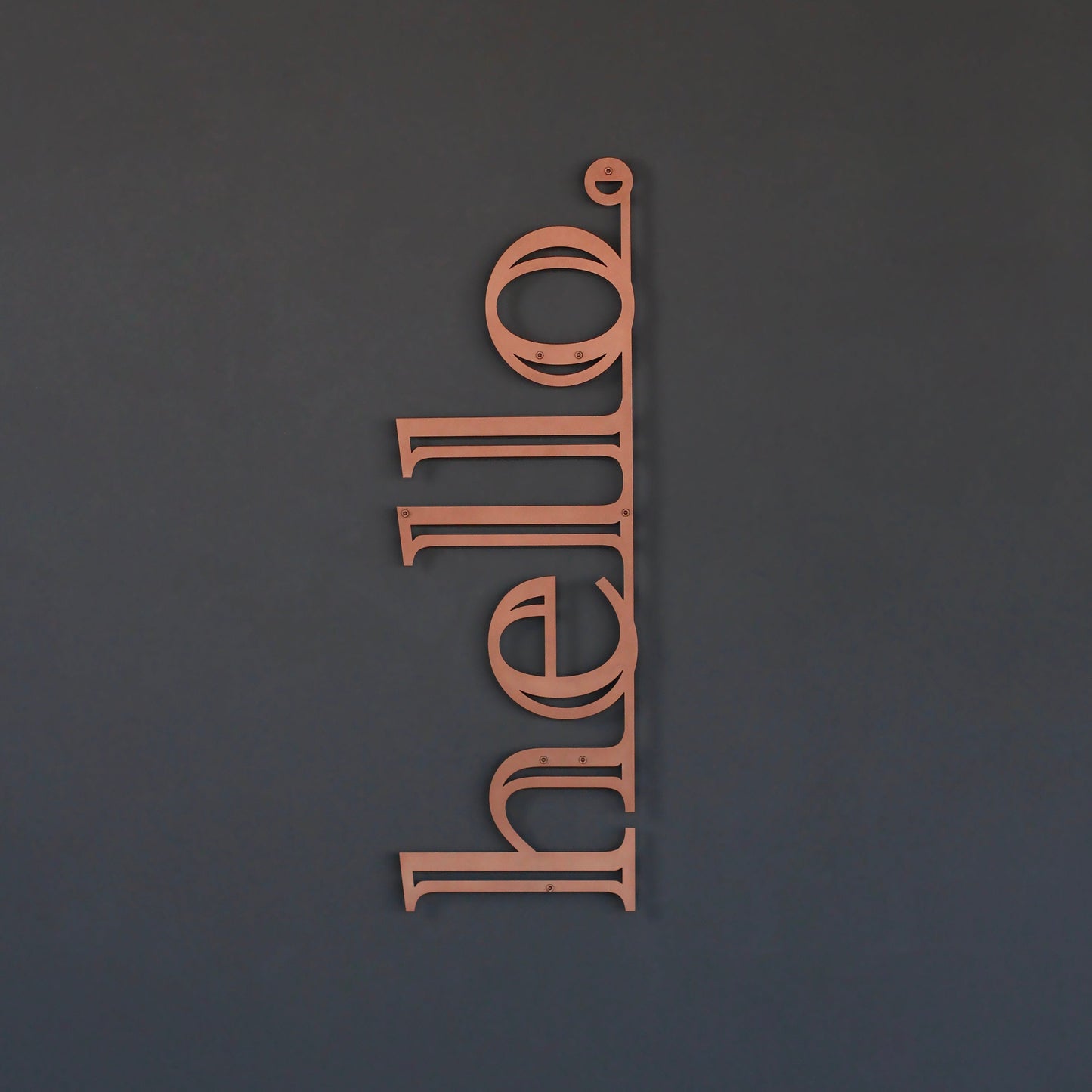 Hello Wall Decor - Hello Metal Wall Hanging Decor