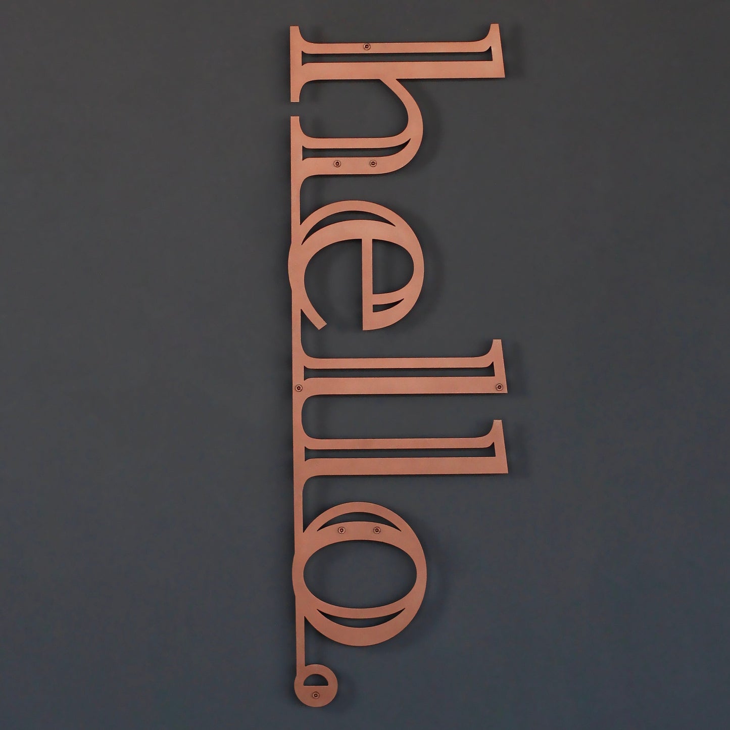 Hello Wall Decor - Hello Metal Wall Hanging Decor