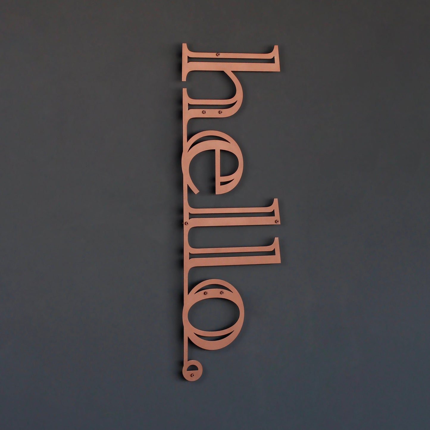 Hello Wall Decor - Hello Metal Wall Hanging Decor