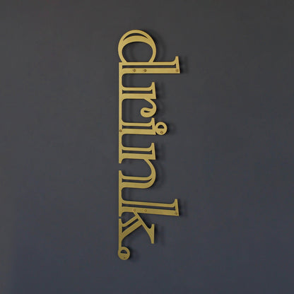 Drink Sign Metal Wall Decor - Drink Wall Art