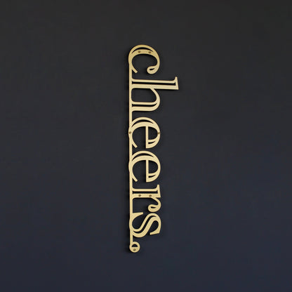 Cheers Wall Art - Cheers Sign Metal Wall Decor