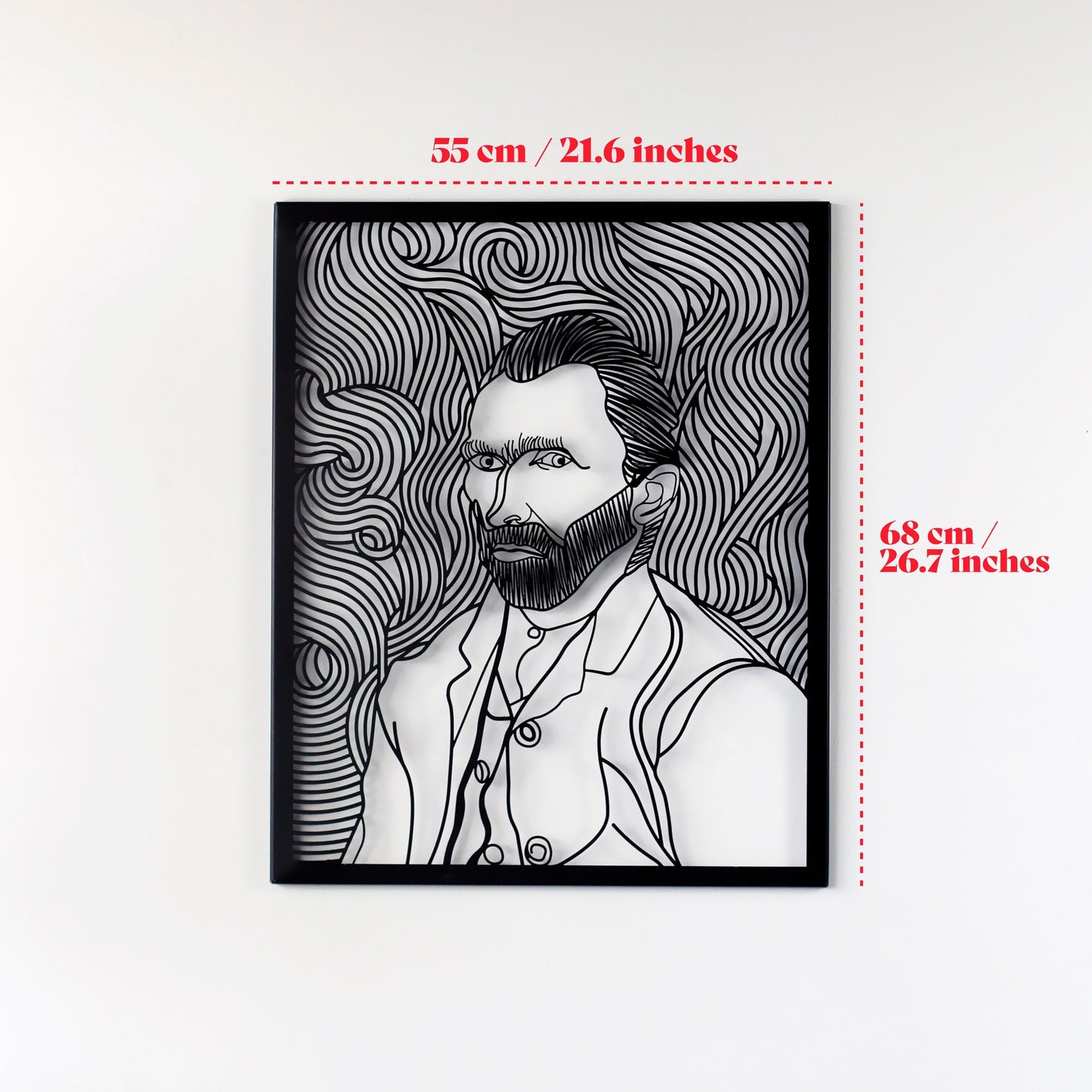 Self Portrait by Van Gogh Metal Wall Decor
