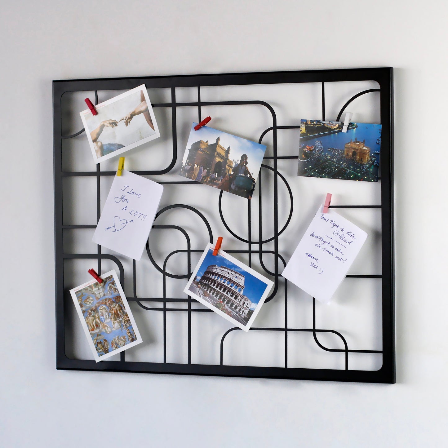 Squares and Circles Metal Wall Decor