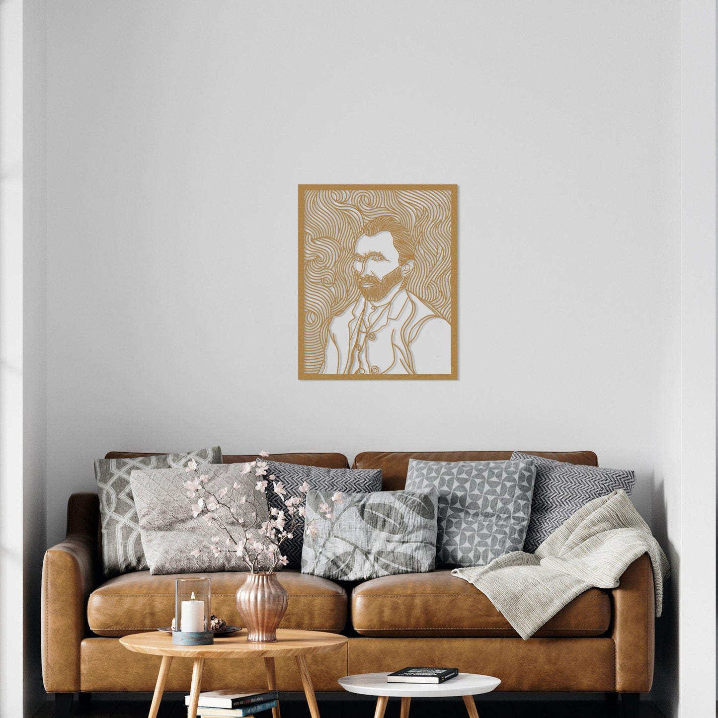 Self Portrait by Van Gogh Metal Wall Decor