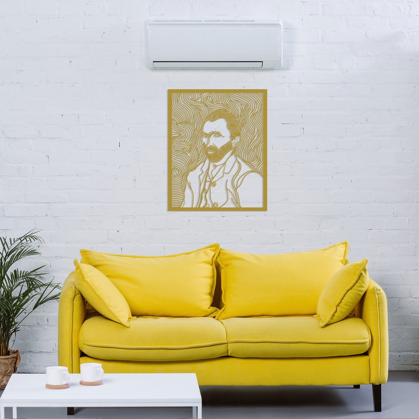 Self Portrait by Van Gogh Metal Wall Decor