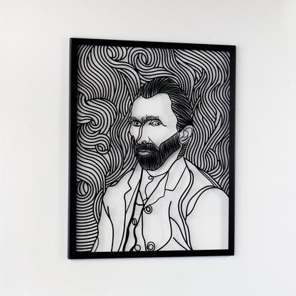 Self Portrait by Van Gogh Metal Wall Decor