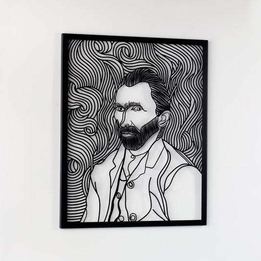 Self Portrait by Van Gogh Metal Wall Decor