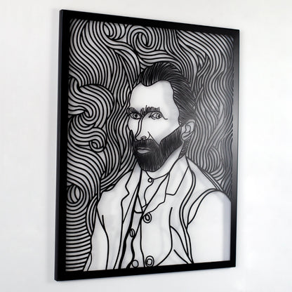 Self Portrait by Van Gogh Metal Wall Decor