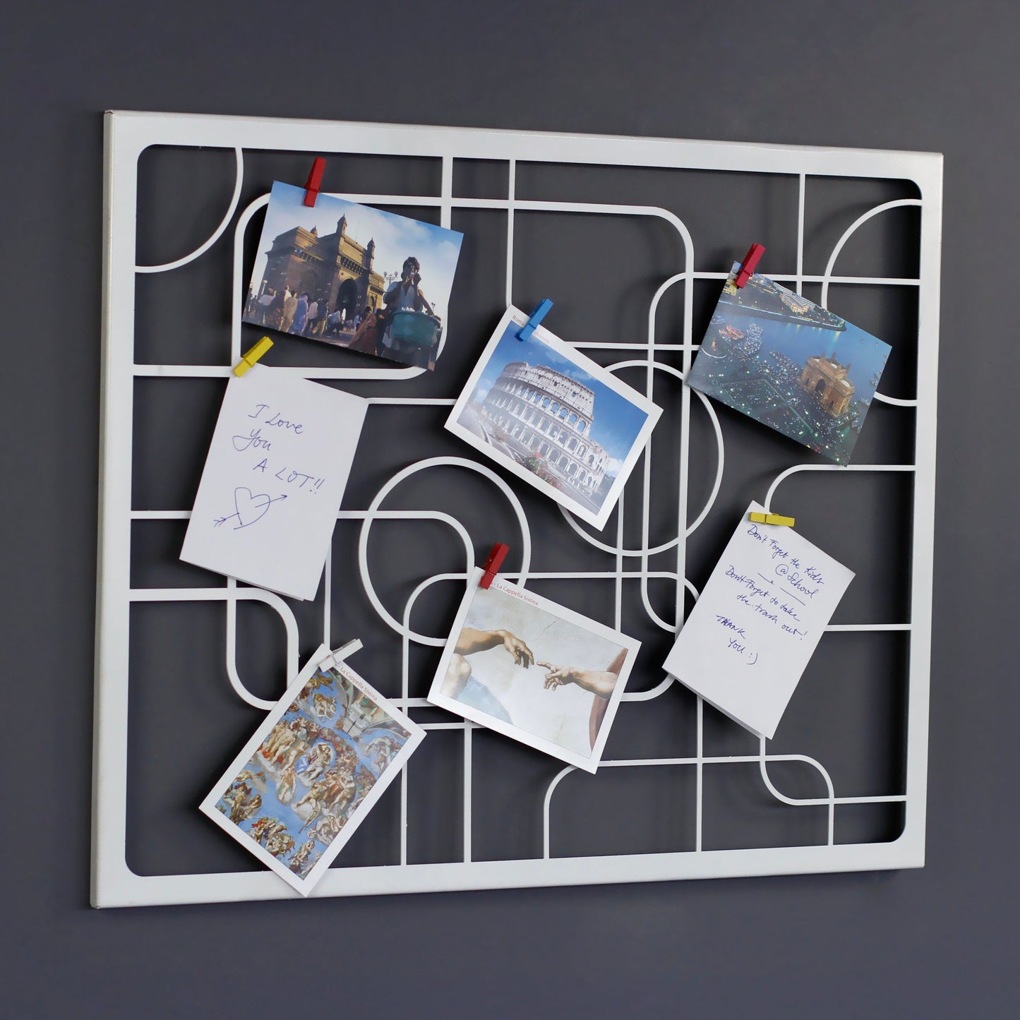 Squares and Circles Metal Wall Decor