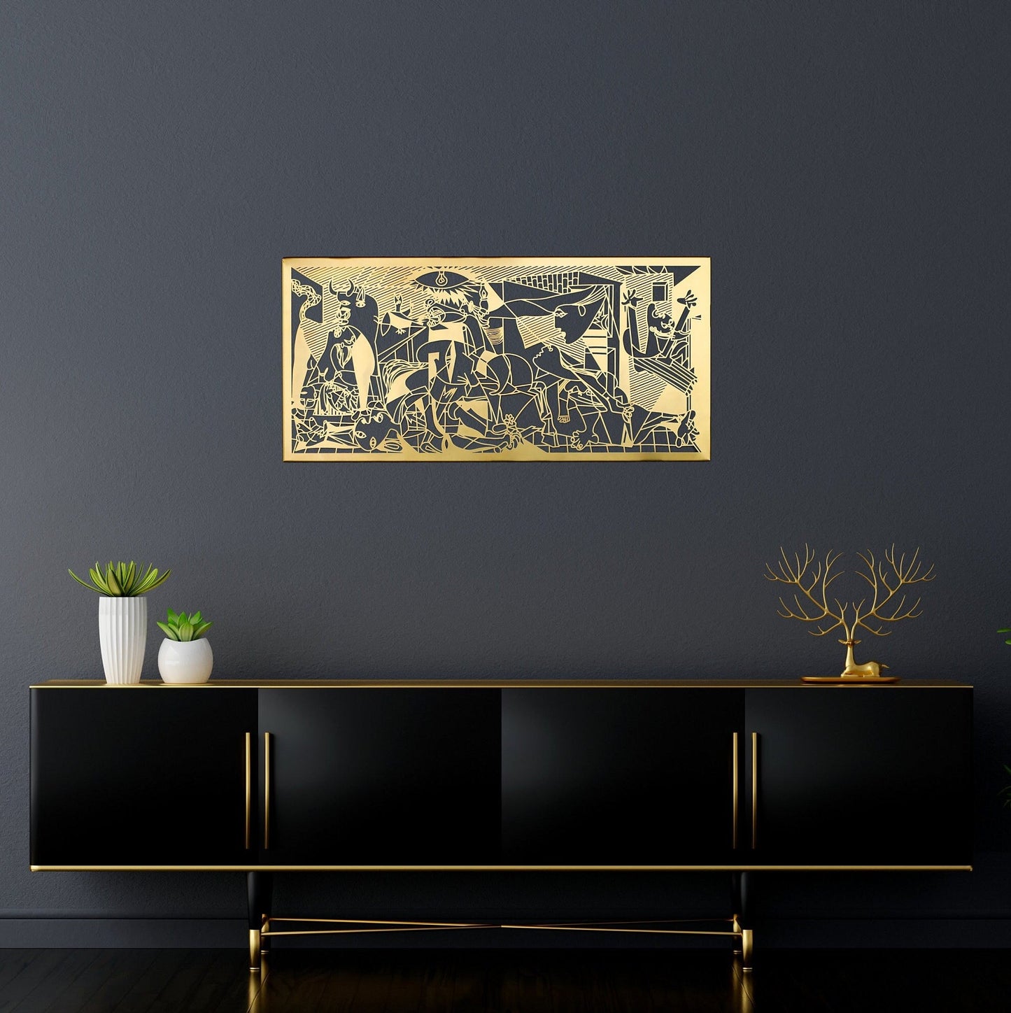 Guernica by Picasso Unique Modern Metal Wall Decor