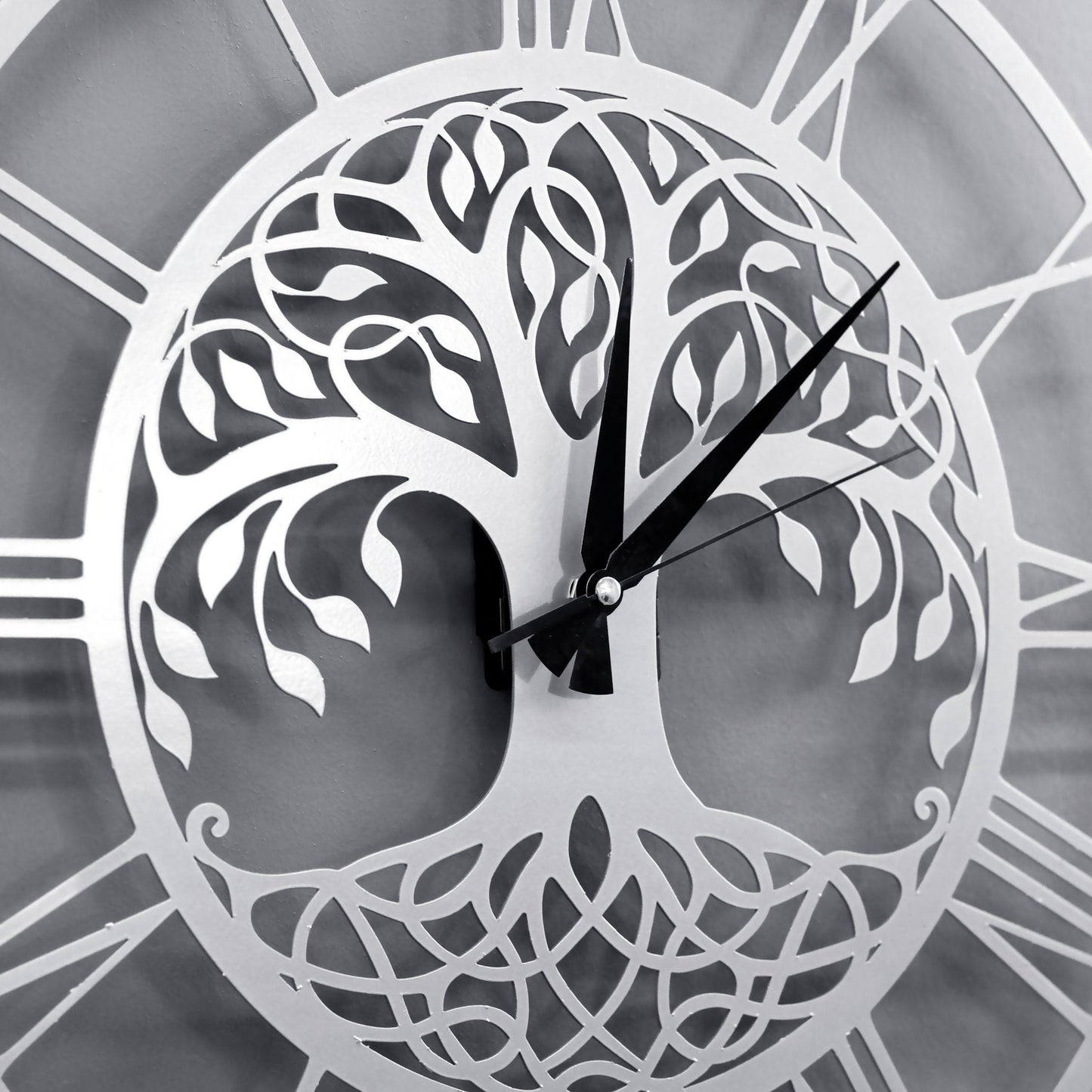 Tree of Life Wall Clock Metal Clock Wall Decor