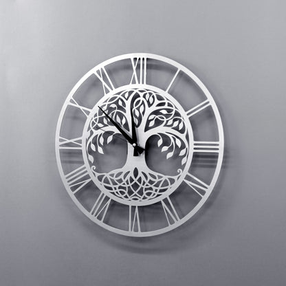 Tree of Life Wall Clock Metal Clock Wall Decor