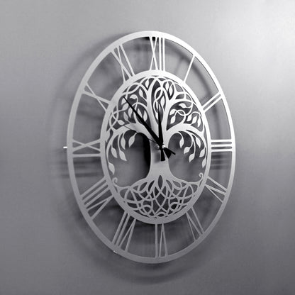 Tree of Life Wall Clock Metal Clock Wall Decor