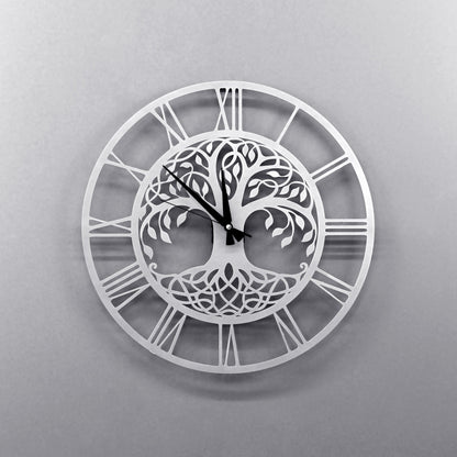 Tree of Life Wall Clock Metal Clock Wall Decor