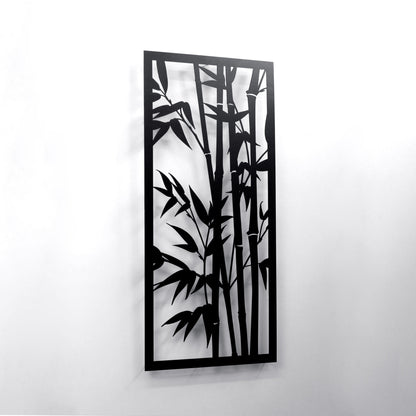 Bamboo Wall Art - Bamboo Trees Metal Wall Hanging Decor