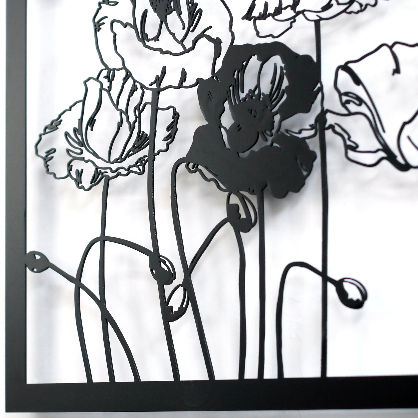 Poppies Wall Art -Metal Wall Decor