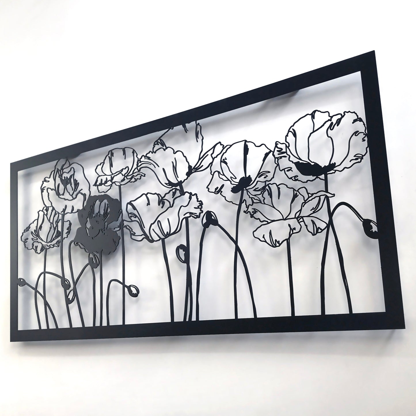 Poppies Wall Art -Metal Wall Decor