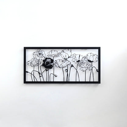 Poppies Wall Art -Metal Wall Decor