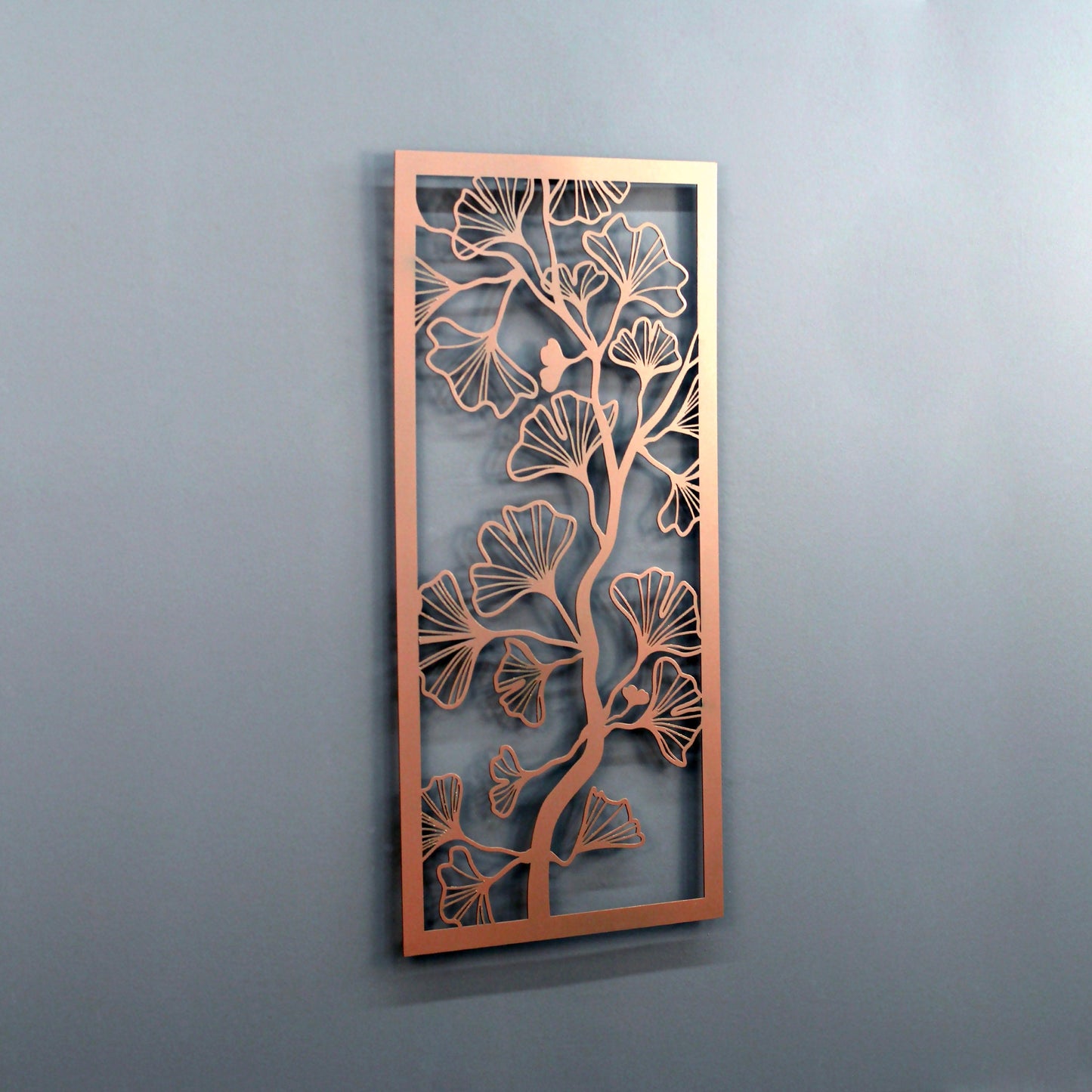 Ginkgo Wall Art - Ginkgo Biloba Leaves Metal Wall Decor