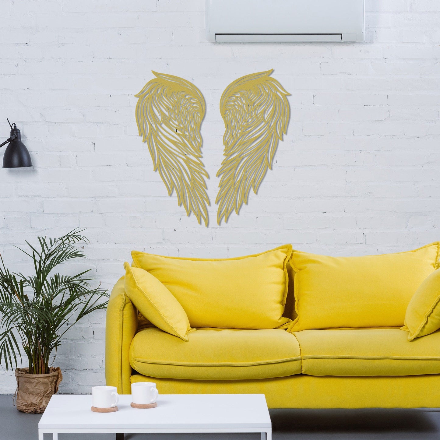 Large Angel Wings Metal Wall Decor - Angel Wings Decor For Wall