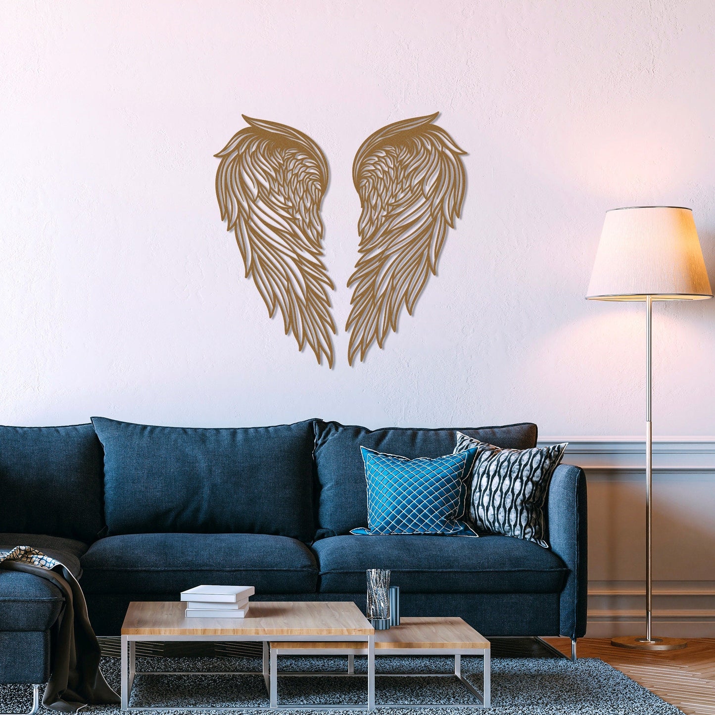 Large Angel Wings Metal Wall Decor - Angel Wings Decor For Wall