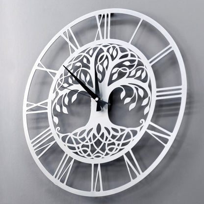 Tree of Life Wall Clock Metal Clock Wall Decor