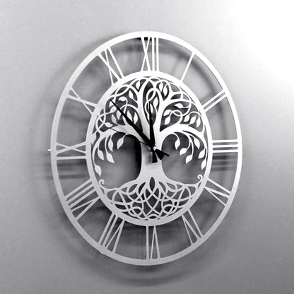 Tree of Life Wall Clock Metal Clock Wall Decor