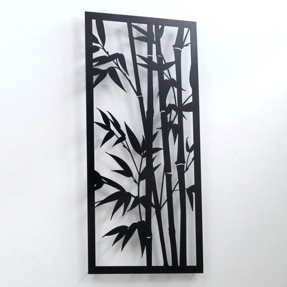 Bamboo Wall Art - Bamboo Trees Metal Wall Hanging Decor