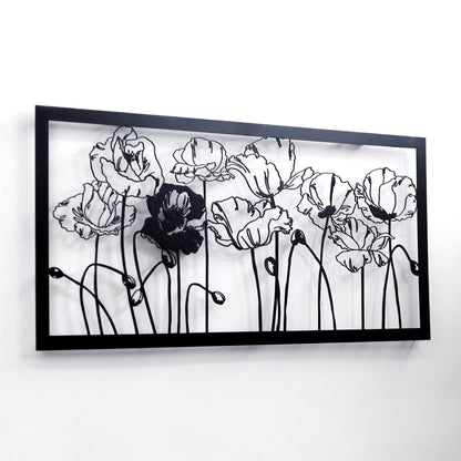 Poppies Wall Art -Metal Wall Decor