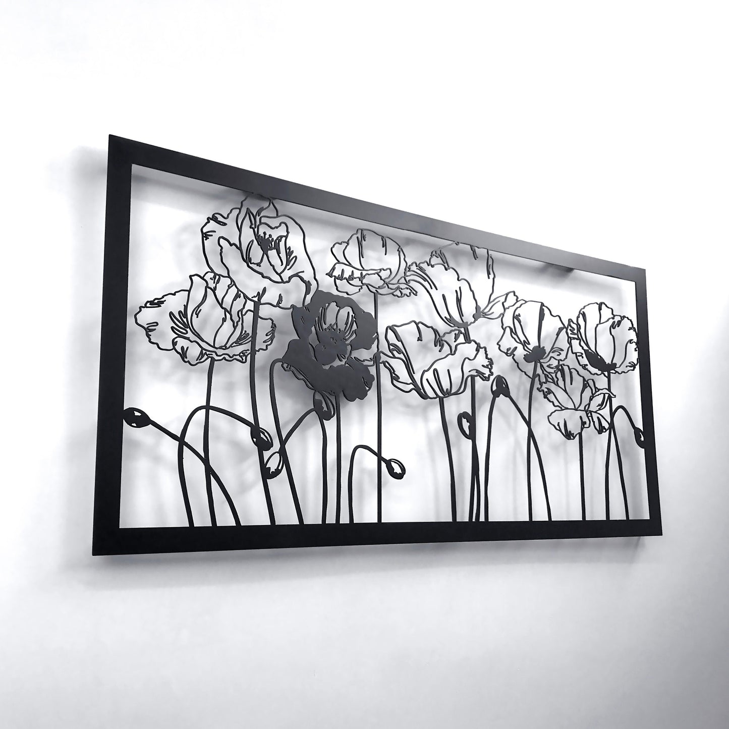 Poppies Wall Art -Metal Wall Decor