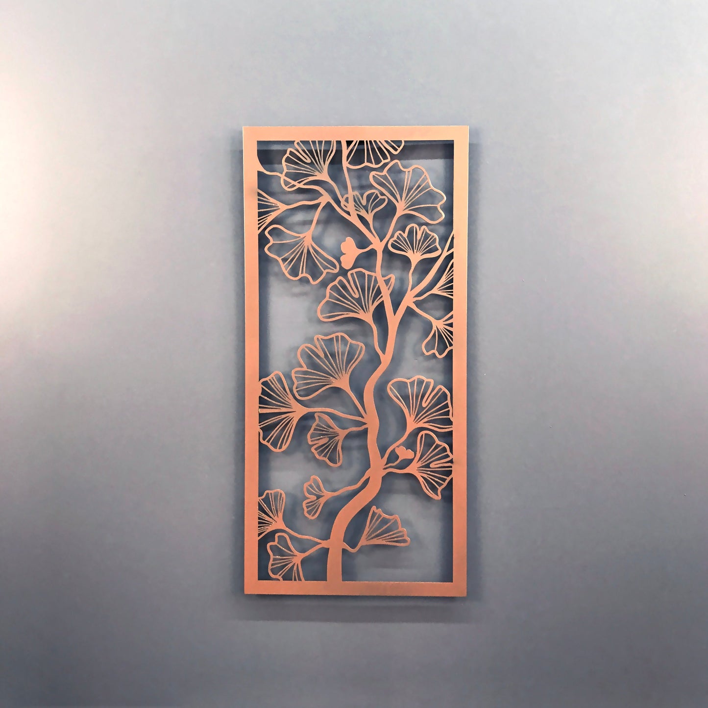 Ginkgo Wall Art - Ginkgo Biloba Leaves Metal Wall Decor