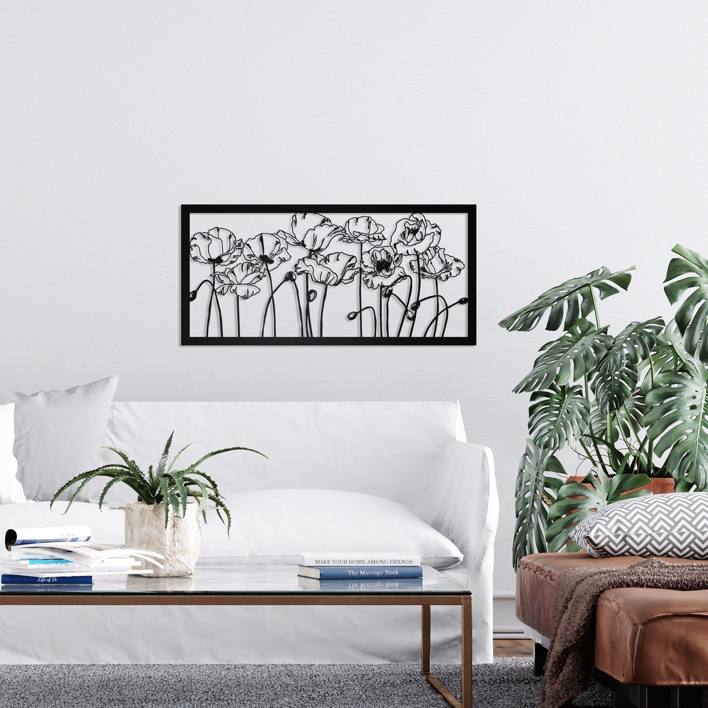 Poppies Wall Art -Metal Wall Decor