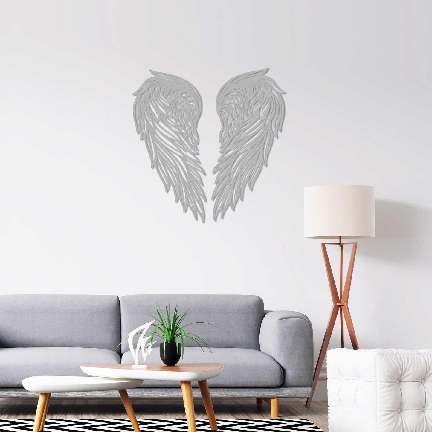 Large Angel Wings Metal Wall Decor - Angel Wings Decor For Wall